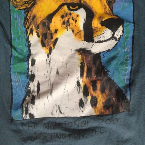 Vintage National Zoo Washington DC Cat T-Shirt - Picture 3 of 7